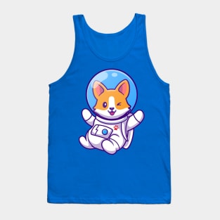 Astronaut Puppy Tank Top